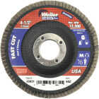 Weiler Vortec 4-1/2 In. x 7/8 In. 60-Grit Type 29 Angle Grinder Flap Disc Image 1