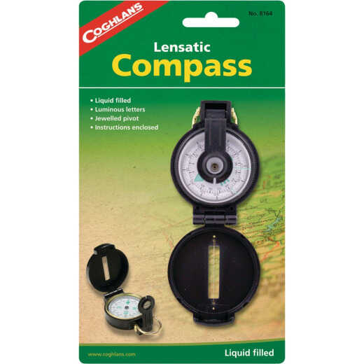 Coghlans Liquid Filled Lensatic Compass